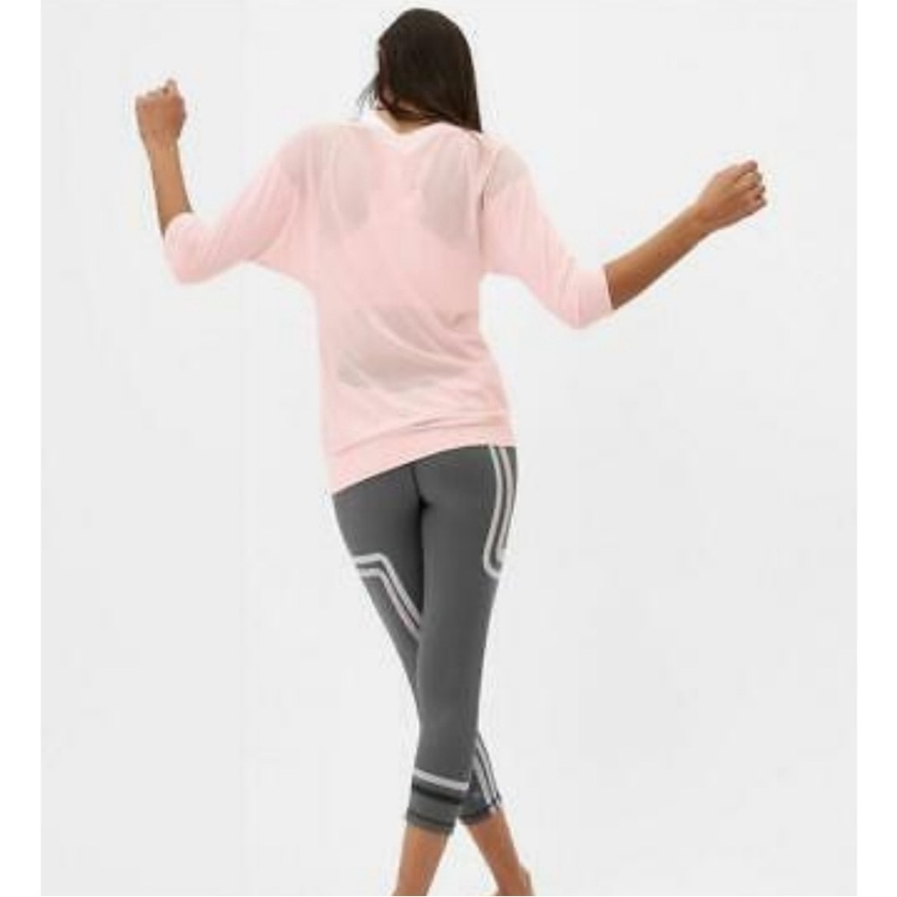 Sweaty Betty Dharana Short Sleeve Yoga Tee Liberated Pink Size Medium